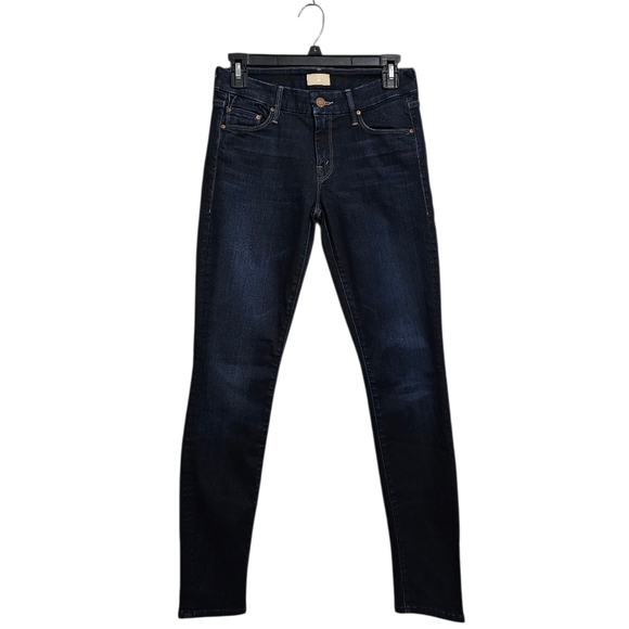 MOTHER The Looker High Rise Skinny No Play Blue Jeans Jeans Preowned 26 - Picture 1 of 10